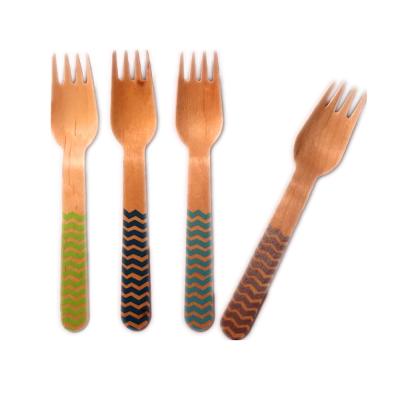 China Disposable Birch Wood Knife Disposable Flatware Sets Knife Fork Spoon Silk Screen Logo for sale