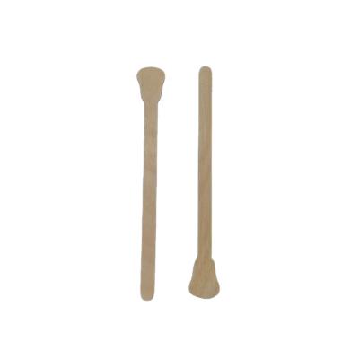 China Sustainable disposable wooden coffee paddle stirrer wooden birch sticks for sale