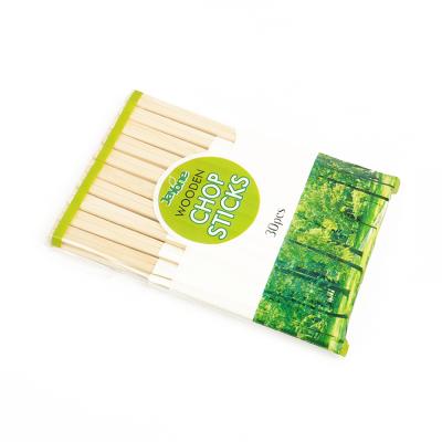 China Disposable Aspen Wooden Chopsticks With Paper Sleeve for sale