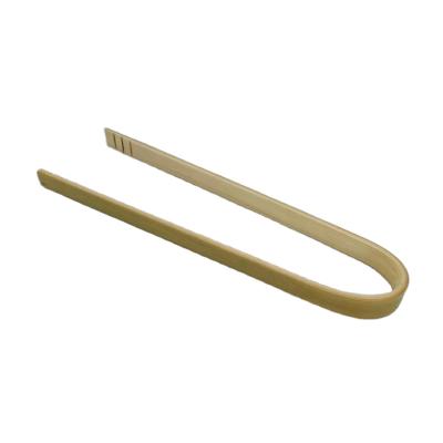 China Disposable Customized Size Bamboo Toast U Shaped Tongs Wholesale 15cm for sale