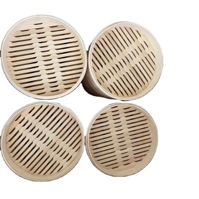 China Disposable Bambu Bamboo Basket Cooker Bamboo Steamer Dim Sum Steamer for sale