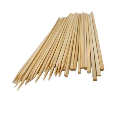 China Disposable bamboo skewer sticks square bamboo skewer for sale