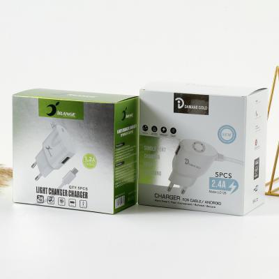 China Recyclable Electronic Packaging Boxes Headset Custom Charging Key Data Cable Open Window Kraft Paper Box for sale