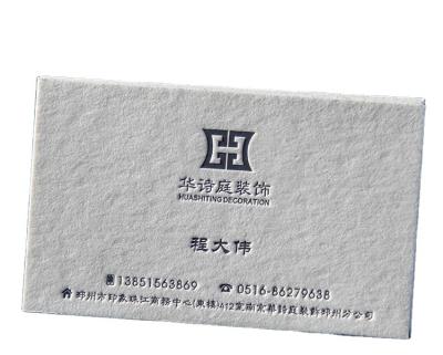 China paper & Cardboard Custom Printing 500gsm Cotton Paper Cardboard Embossed Name Business Card for sale