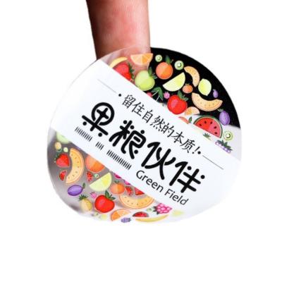 China Waterproof Tan Label Matte Table Sticker Design Transparent Waterproof Adhesive Sticker Printing for sale