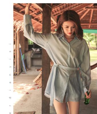 China 2021 Niche Spring Mid Length Long-sleeved Dress 2021 Shirt Skirt Design Sense Breathable Females New Small And Size Summer for sale