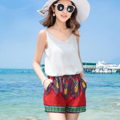 China Bohemia Female Beach Hot Pants Summer Vacation Seaside Loose Wide-Leg Casual Shorts Thai Ethnic Style Printed QUICK DRY for sale