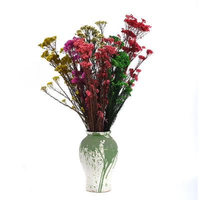 China Natural Wholesale Artificial Decorative Touch Flower Preserved Rice Flower Millet Flower For Home Decor for sale