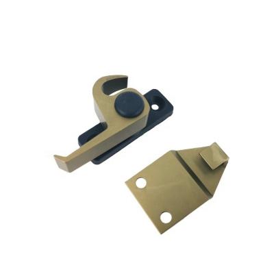 China Traditional High Quality Nylon Plastic / Aluminum Latch Crescent Lock Sliding Window Lock Small Snail Latch for sale