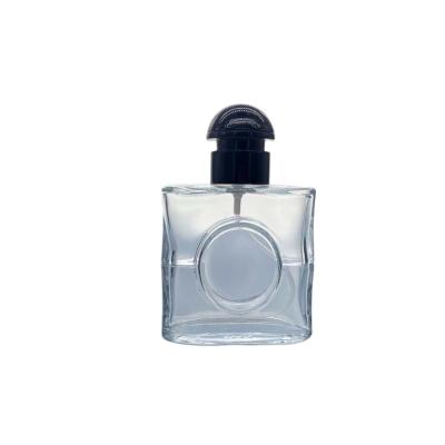 China Wholesale Non Spill 2021 New Design 50ml Transparent Spray Black Glass Perfume Bottle for sale