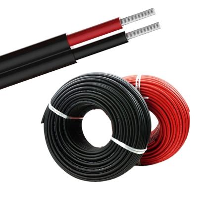 China H1Z2Z2-K Solar Power Plant DC Wire PV-1F 4mm 6mm2 Wire Black Red for sale