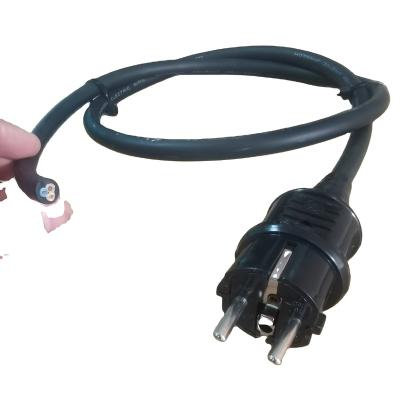 China Power Plant Mains Cord European/German Plug To Euro Schuko Female ECO 7/3 Plug Power Extension Power Cable 50CM H05VV-F 3G 0.75mm for sale