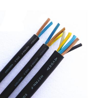 China Industrial flexible annealed copper tie rubber cable H07RN-F - 3 core 1.5mm2 / HO7RN-F-3C-1.5 h07rn f 3g1.5 for sale