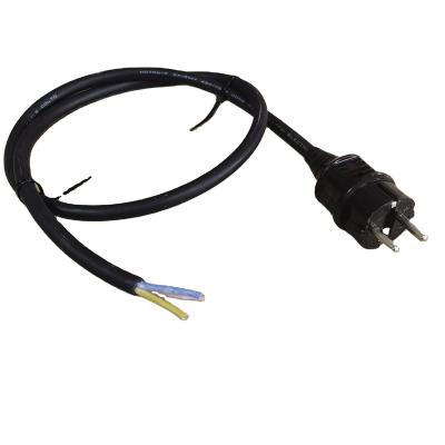 China Power Station H07RN-F 3X1.5MM2 VDE With 2 Pin Plug Extension Power Cord Male Female Power Socket Wire Harness for sale