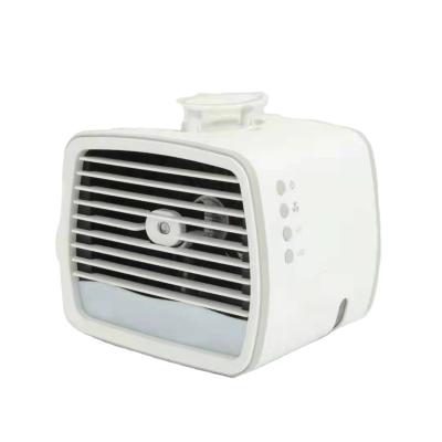 China Portable Hotel Fan 480ml Chidoller Mini Open Air Cooler Humidifier RGB USB Personal Water Tank for sale