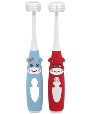 China New Profesional Battery Operated Portable Kids Flashing Toothbrush Personalized Sonic Personalized Toothbrush For Kids for sale