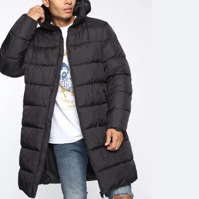 China Anti-Wrinkle Fashionable Winter Men Coats 100% Polyester Side Hand Pockets Custom Simple Coat Men Full Zipper Closure Stripper Men Long Coat for sale