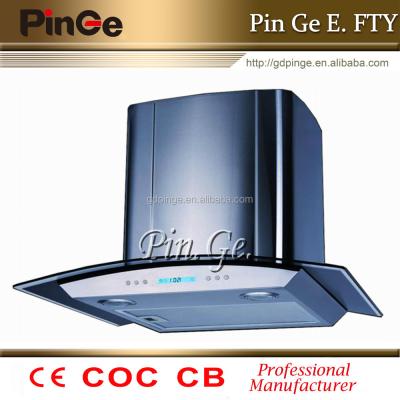 China Wall Mounted Hotel 60CM Fireplace Range Hood For Kitchen PG215T-60 for sale