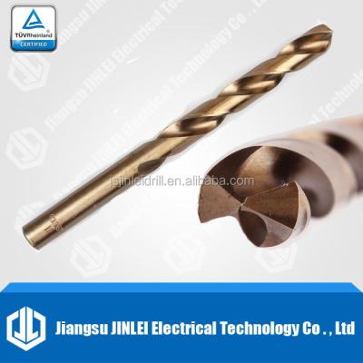 China Metal Drill Bits For Stainless Steel Din 338 HSS M35 Full Ground Cobalt Straight Shank Drill Bit for sale