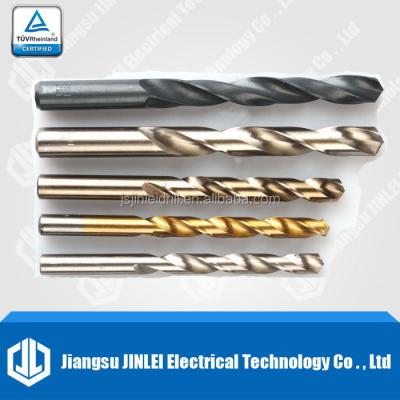 China Titanium Coated HSS Metal Twist Drill Bit Rolled And Polished Drill Bit For Wood Metal And Plastic for sale