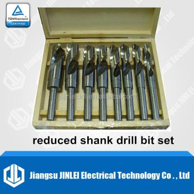 China 8 Pcs HSS Metal Drilling Reduced Shank Drill Bit Set (Metric Size) for sale