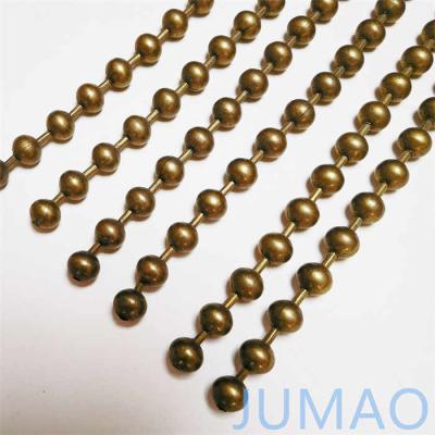 China 10mm Steel Metal Bead Ball Curtains Bronze Sheer Curtains With Gold Beads for sale