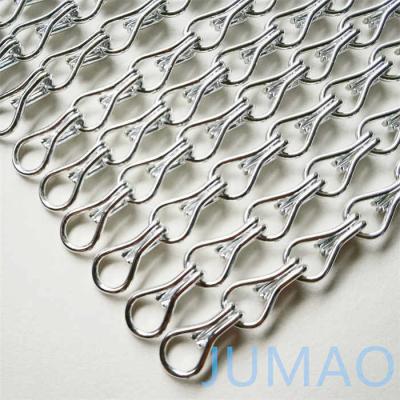 China Door Chain Link Zaan Gordijnen Aluminium Chain Link Fly Screens ODM Te koop