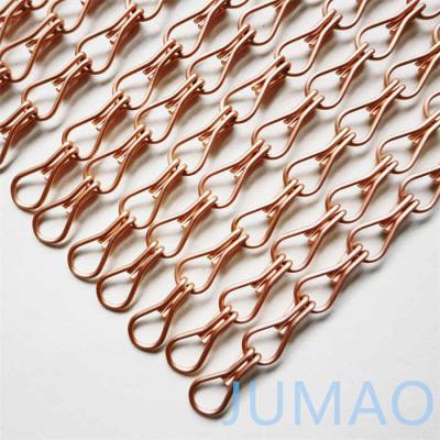 China Brass Aluminum Metal Chain Link Curtains Fly Screen 10x22 for sale