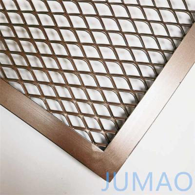 China Diamond Expanded Mesh Panels Expanded Steel Grill Grate For Walkway Handrails for sale