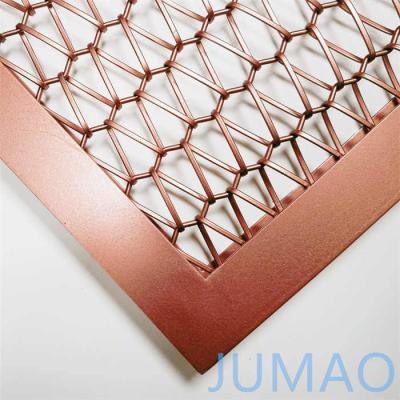 China 1x3 Copper Metal Mesh Divider Wall Partitions Cutomized for sale