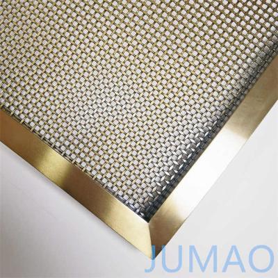 China Architectural Metal Wall Partitions Metal Divider Panels Golden for sale