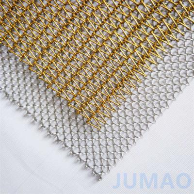 China Sprial Technology Metal Mesh Curtains For Home Decoration Color Choices for sale