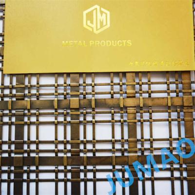 China Decorative Wire Mesh for Architectural Designs Woven With Flat Wire for sale