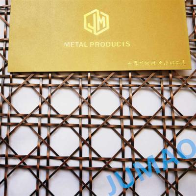 China Antique Metal Decorative Architectural Wire Netting Round Hole Diamond Opening 60% for sale