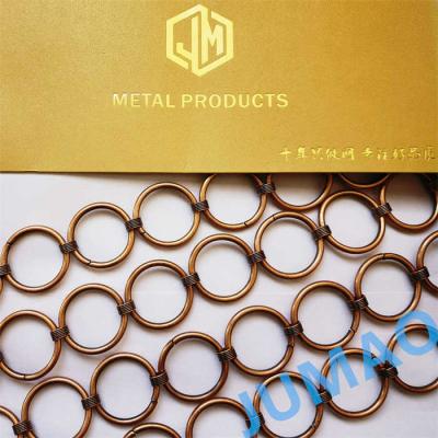 China Shiny Interior Decorative Brass Wire Mesh 1m-6m Standard Length for sale