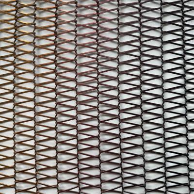 China Coil Technology Metal Mesh Curtains Customized Brass Materials for sale