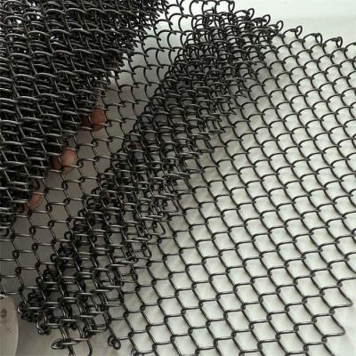 China 1.0mm Wire Dia Stainless Steel Coiled Mesh Curtains for Long Lasting Coil Technology for sale