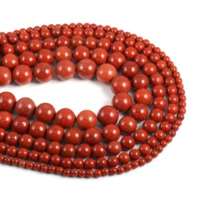 China Natural Agate Stone Beads Jasper Loose Beads Red For Jewelry Making DIY Bracelet Necklace Accessories for sale