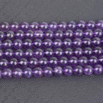 China High Quality Natural Stone Amethyst Series Strand 8mm Stone Furun Bead Stone Beads For Bracelet Making for sale