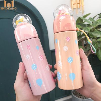 China PORTABLE Cute Cartoon Cake Stainless Steel 360ml Landscape Micro Thermos Water Bottle for sale