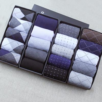 China Antibacterial Jacquard Male Short Cotton Gift Set Korean Business Socks for sale