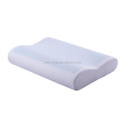 China Anti-Snoring 100% Polyurethane Sleep Pillow Cutout Gel Memory Foam Cooling Pillow for sale