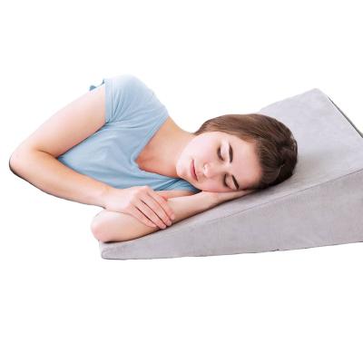 China Anti-Snore Health Memory Pillow Backrest Wedge Foam Tapered Triangular Bed Rest Pillow for sale