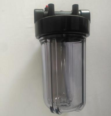 China Hotel water filter housing 10 inch clear bibblue PVC filter bag housing housing pressure 125ps 5