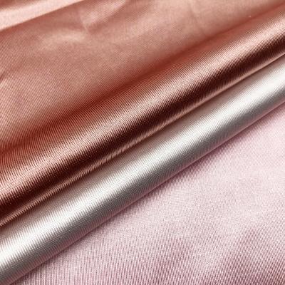 China Blackout 250gsm heavyweight knitted fabric for underwear stretch textile sportswear swimwear fabric with glitter for sale