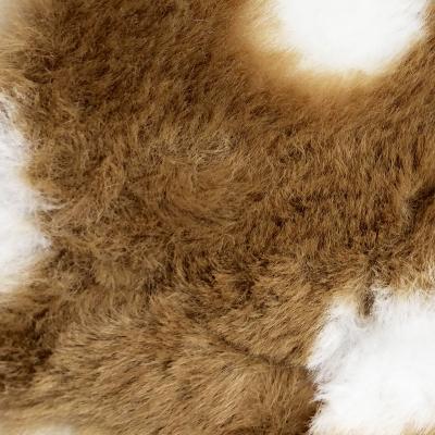 China Wholesale Faux Fur Fabric Polyester Woven Plush Faux Rabbit Fur Fabric Shrink-Resistant Printed Fabric Made in China for sale