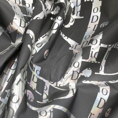 China High Quality Waterproof Night Vision Reflection Clothing Fabric No Elasticity Waterproof Anorak Printed Fabric for sale