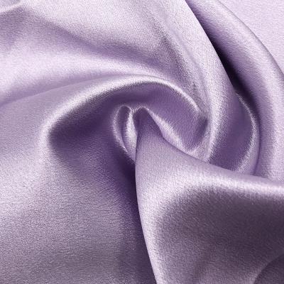 China Shrink-Resistant Matte Tough 100% Polyester Satin Fabric For Wedding Dresses, Women's Shirts, Satin Fabrics for sale