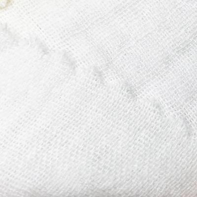 China Double layers 100% soft cotton high quality anti-static crinkle gauze muslin fabric for baby clothing printing fabric for sale