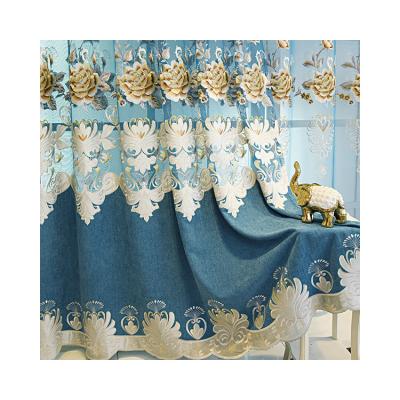 China Hot Selling Blackout Curtain Modern Simple Water Blackout Jacquard Fireproof Window Curtain for sale